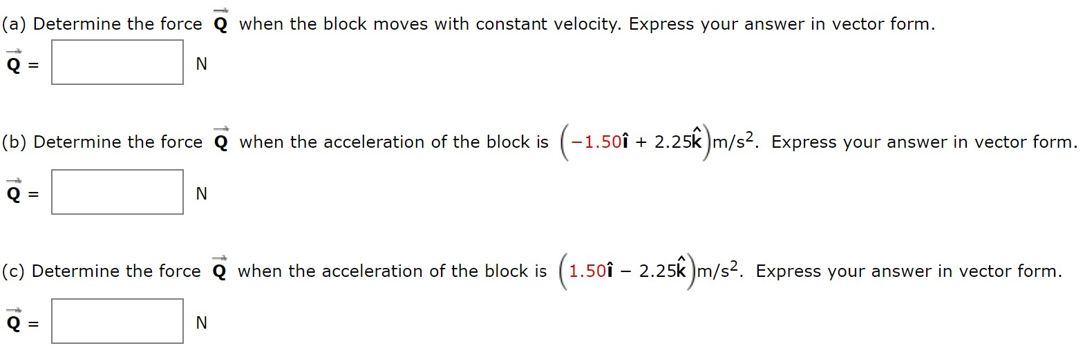 Solved Two Horizontal Forces P And Q Are Acting On A Bl Chegg Com
