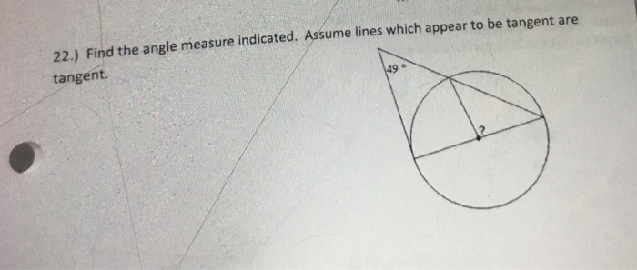 Solved 22.) Find the angle measure indicated. Assume lines | Chegg.com