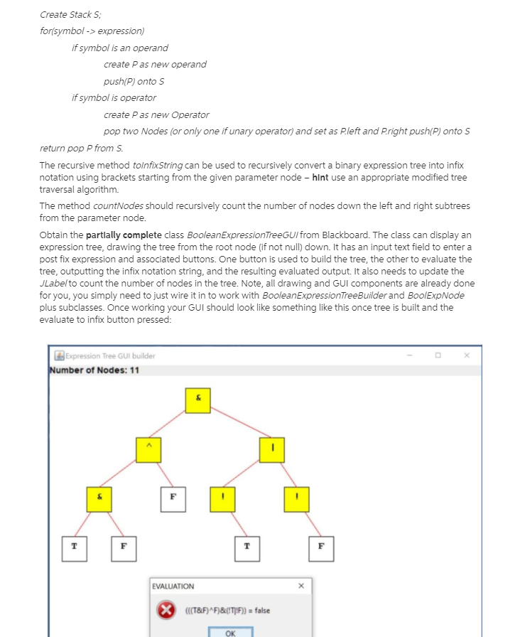 Solved Question 2) - Boolean Expression Tree; Recommended | Chegg.com
