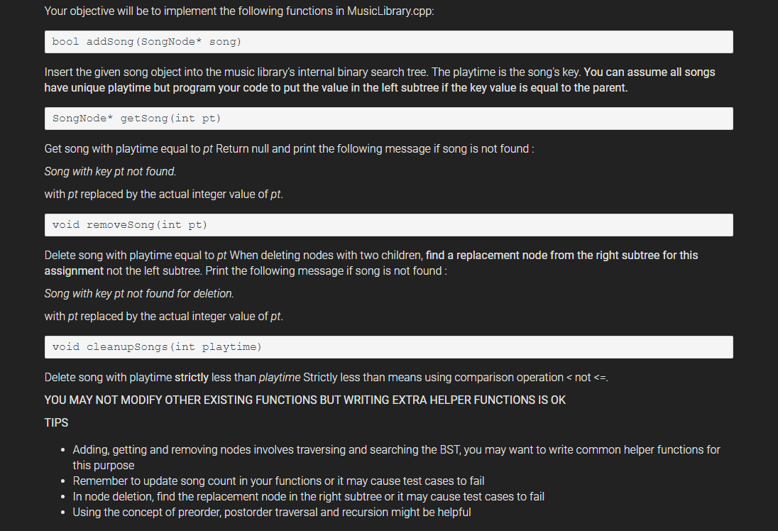 Your objective will be to implement the following | Chegg.com
