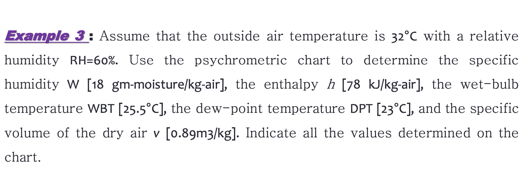 Solved Example 3 : Assume That The Outside Air Temperature | Chegg.com