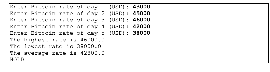 Solved The below is using Python programming The following | Chegg.com