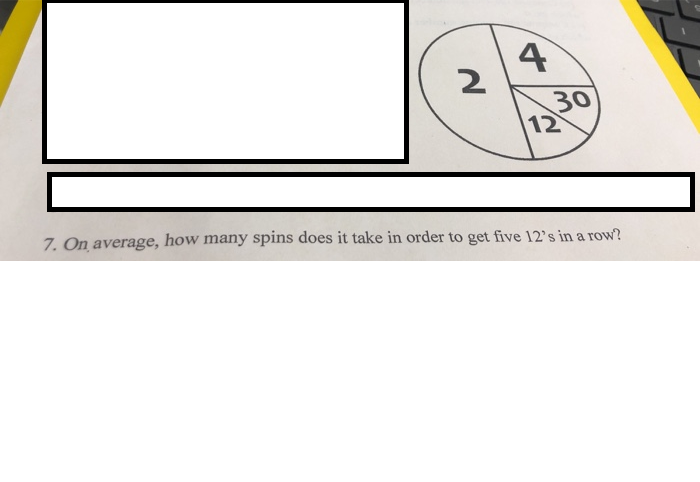 Solved On average, how many spins of the pictured spinner | Chegg.com