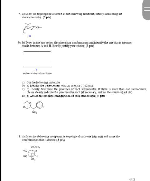 7 a) Draw the topological structure of the following | Chegg.com