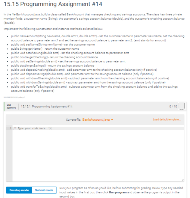 Solved 15.15 Programming Assignment #14 In the file | Chegg.com