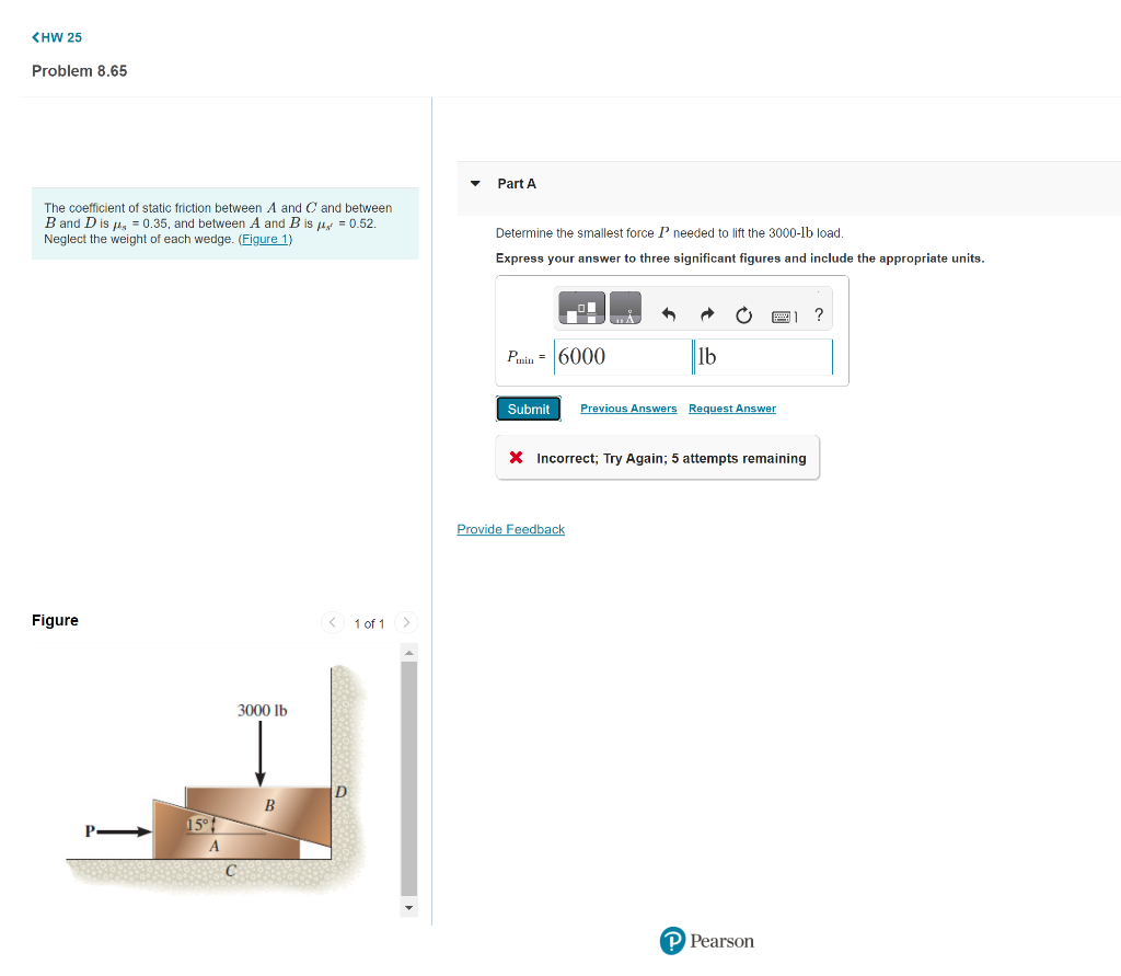 Solved The coefficient of static friction between A and C | Chegg.com