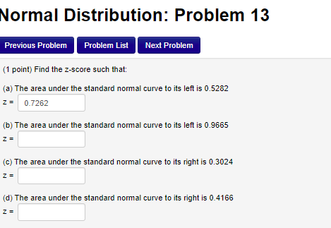 Solved Normal Distribution: Problem 13 Previous Problem | Chegg.com
