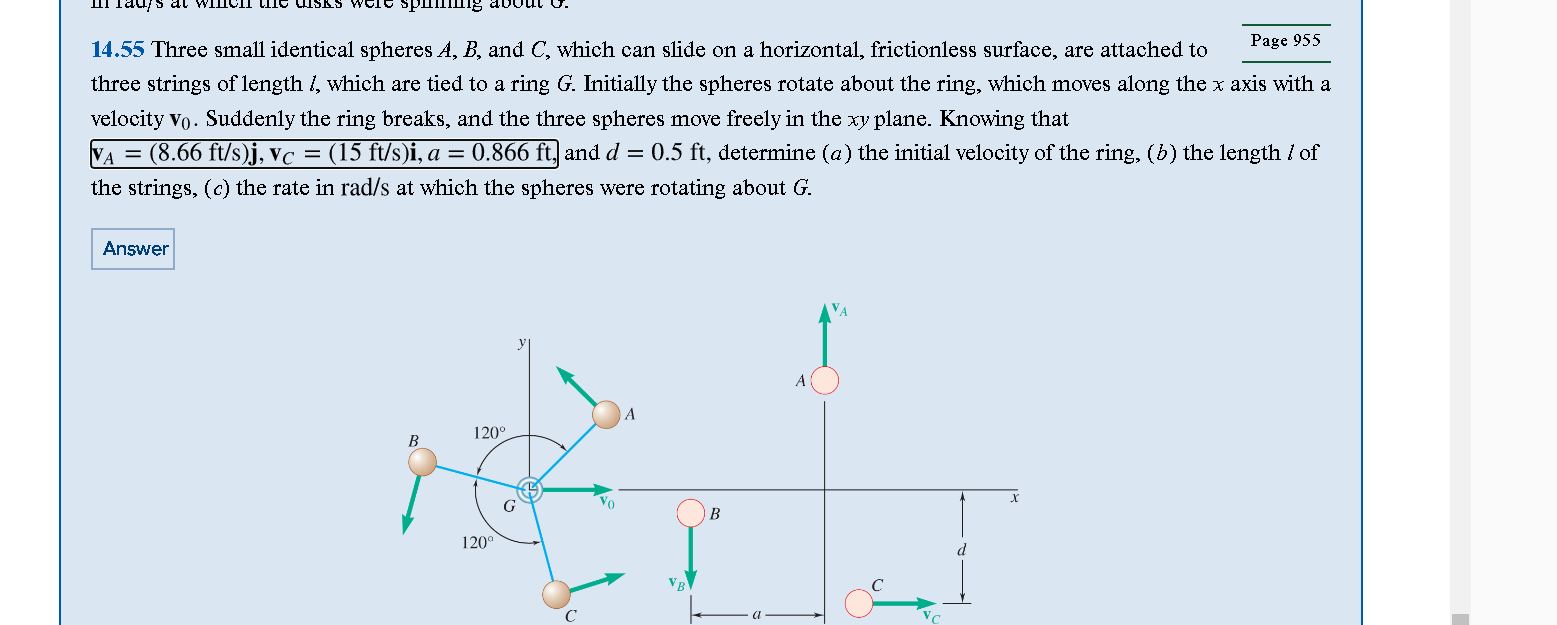 Solved 14.55 Three Small Identical Spheres A,B, And C, Which | Chegg.com