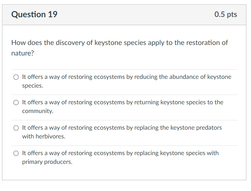 Discovering Keystone Species