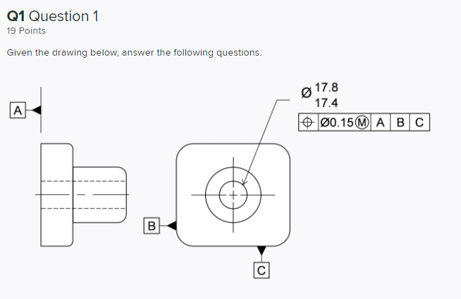 Solved What is the virtual condition of the hole as shown | Chegg.com