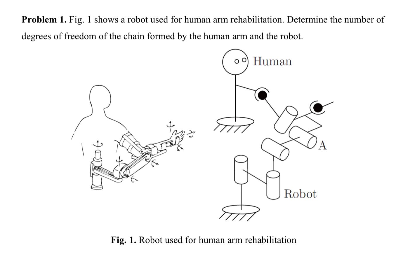 Solved Problem 1 Shown Below Is A Robot Arm With Two Chegg Com
