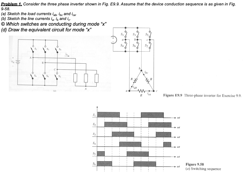 Three Phase Inverter Switching Sequence