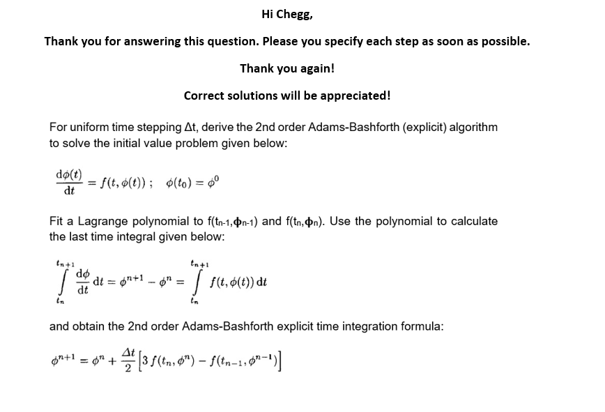 Solved Hi Chegg. Thank you for answering this question. | Chegg.com