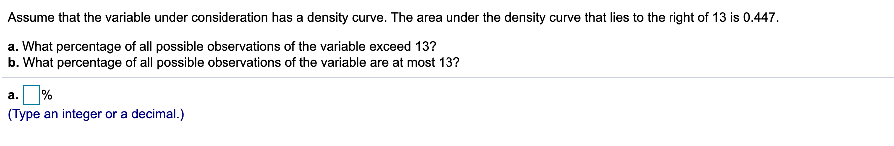 Solved Assume that the variable under consideration has a | Chegg.com