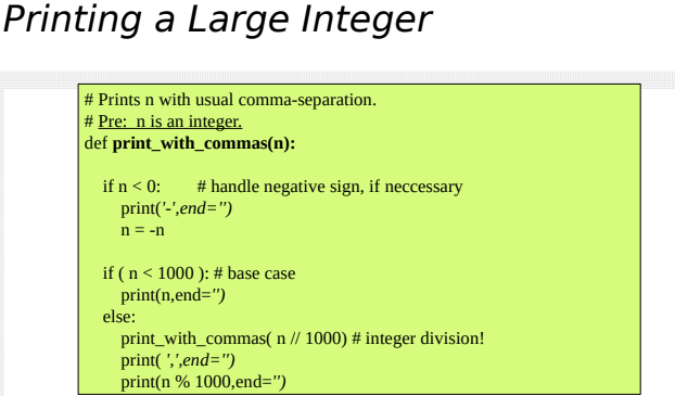 Solved Printing a Large Integer # Prints n with usual | Chegg.com