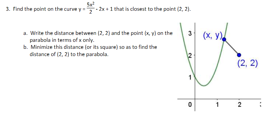 Solved 5x2 3 Find The Point On The Curve Y 3 2x 1 That Chegg Com