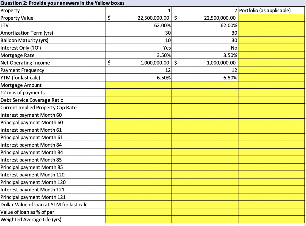 22,500,000.00 $ 62.00% 30 10 2 Portfolio (as | Chegg.com