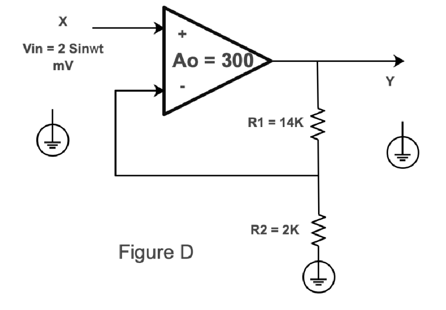 Solved In circuit shown in Figure D, ﻿find the output | Chegg.com