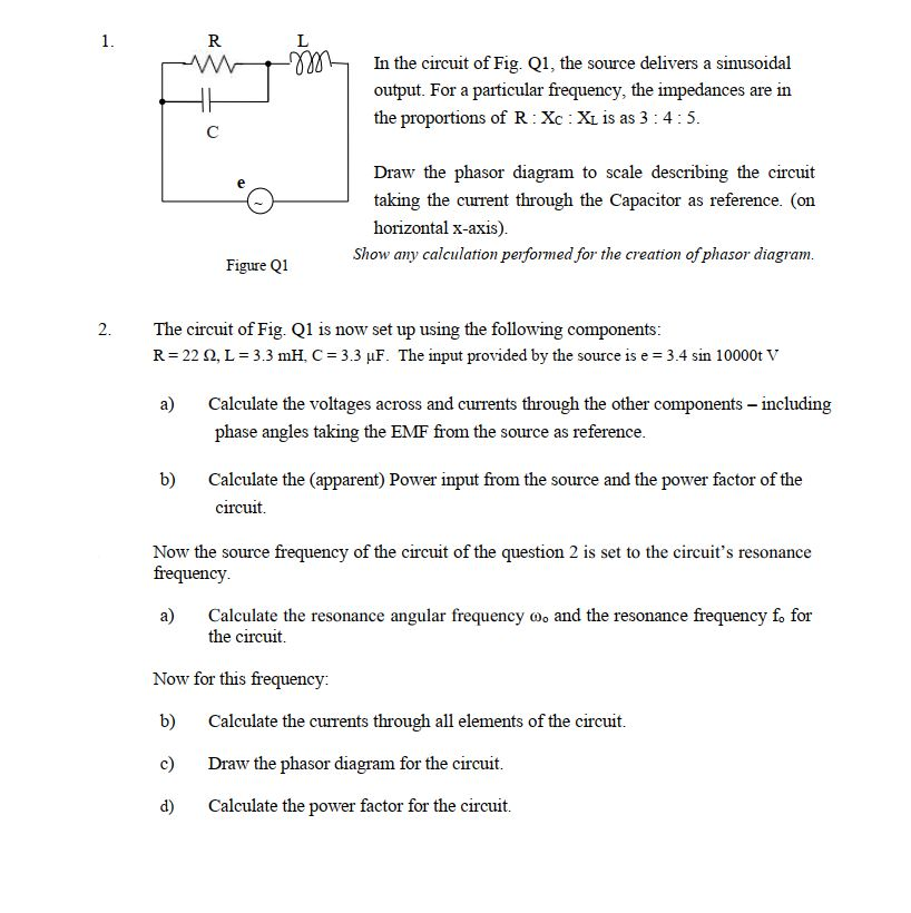 Solved In The Circuit Of Fig. Q1, The Source Delivers A | Chegg.com