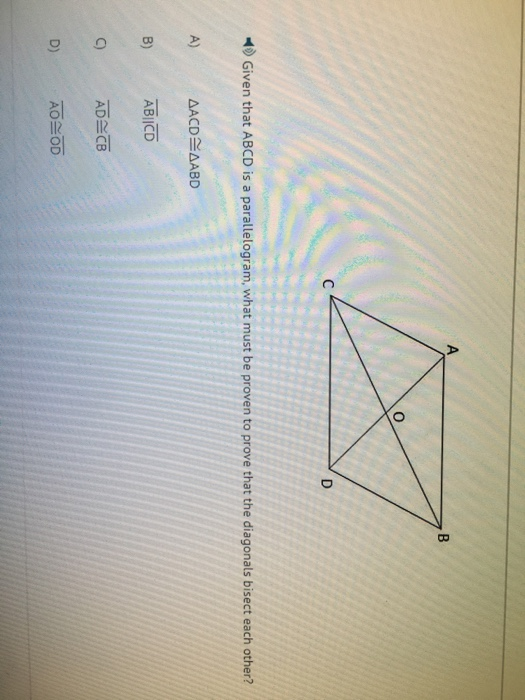 Solved Quadrilateral ABCD is a parallelogram if both pairs Chegg