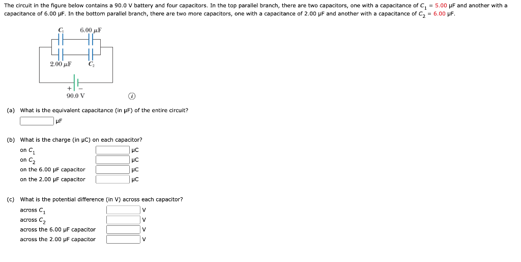 Solved The circuit in the figure below contains a 90.0 V