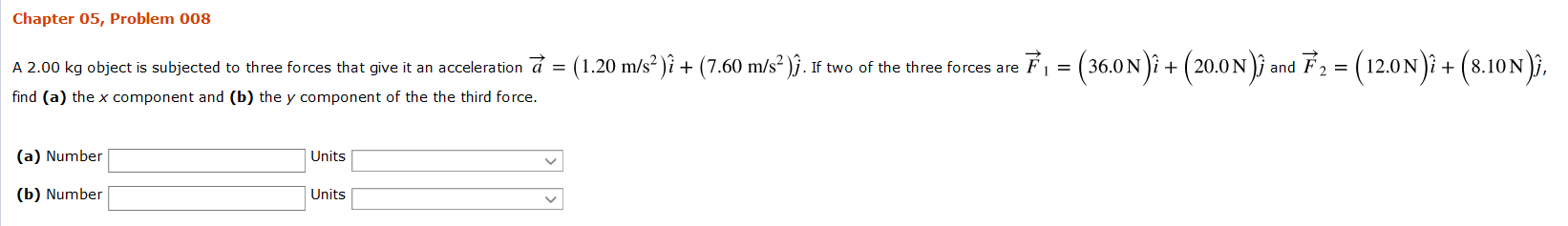 Solved Chapter 05 Problem 008 A 2 00 Kg Object Is Subjec Chegg Com