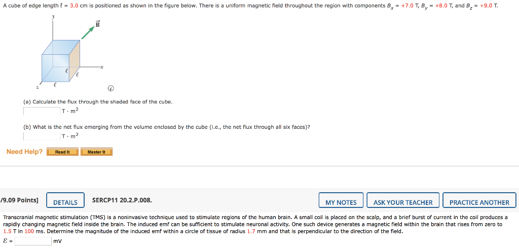 Solved A Cube Of Edge Length { = 3.0 Cm Is Positioned As | Chegg.com