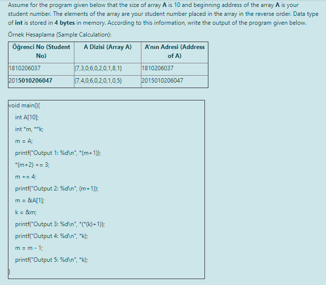 Solved My student Number is :2010213559 write the program | Chegg.com
