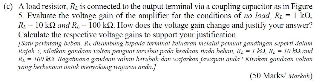 Solved Question 3 [Soalan 3] A Common-collector BJT | Chegg.com