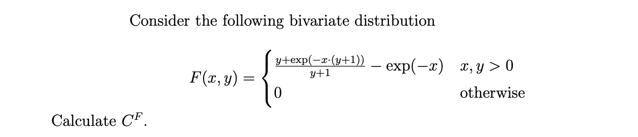 Consider The Following Bivariate Distribution | Chegg.com