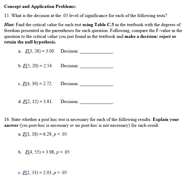 Solved Concept and Application Problems: 15. What is the | Chegg.com