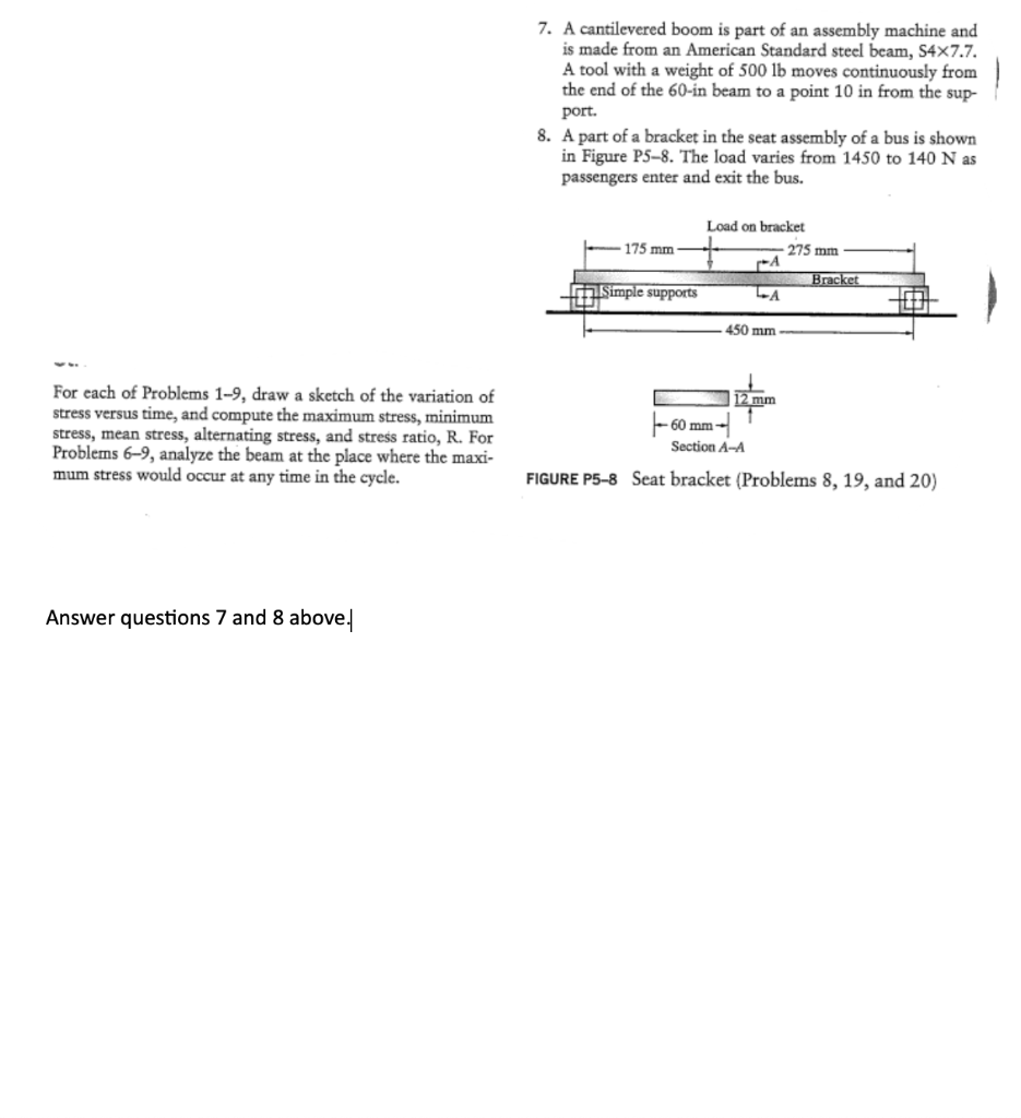 Solved 7. A cantilevered boom is part of an assembly machine | Chegg.com