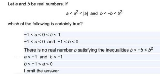 Solved Let A And B Be Real Numbers. If A | Chegg.com