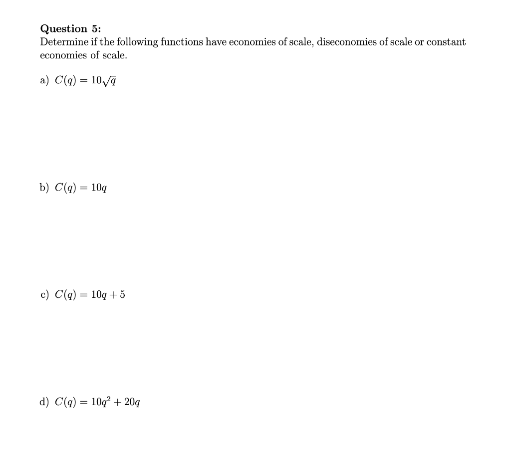 Solved Question 5 Determine If The Following Functions Have Chegg Solved Question 5 Determine If The Following Functions Have Chegg