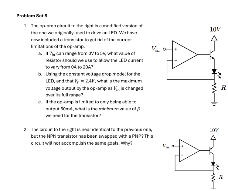 Solved The op-amp circuit to the right is a modified version | Chegg.com