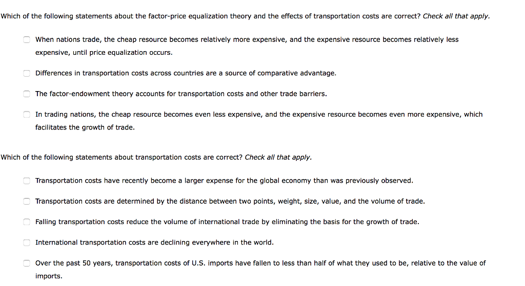 Solved Which of the following statements about the