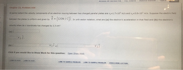 Solved At some instant the velocity components of an | Chegg.com