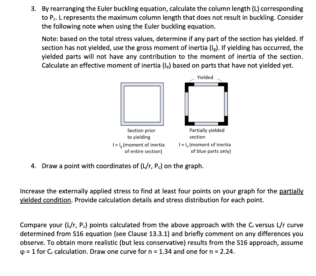 1 Consider A Pin Ended Column With The Following Chegg Com