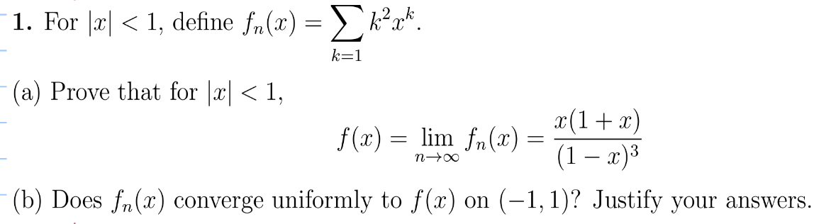 Solved 1. For ∣x∣