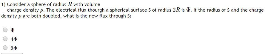 Solved 1) Consider a sphere of radius R with volume charge | Chegg.com