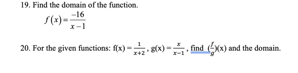 Solved 15. Find the domain of the function in interval | Chegg.com