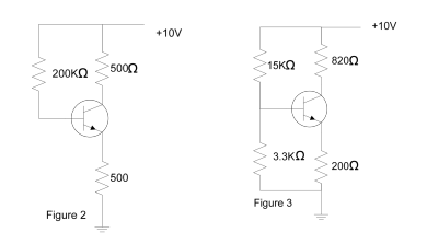 Solved 1) Construct the circuit in Figure 1 using Transistor | Chegg.com
