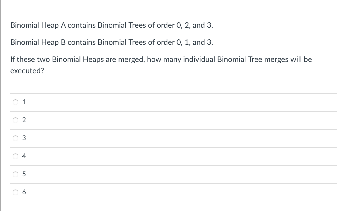 Solved Binomial Heap A Contains Binomial Trees Of Order 0, 