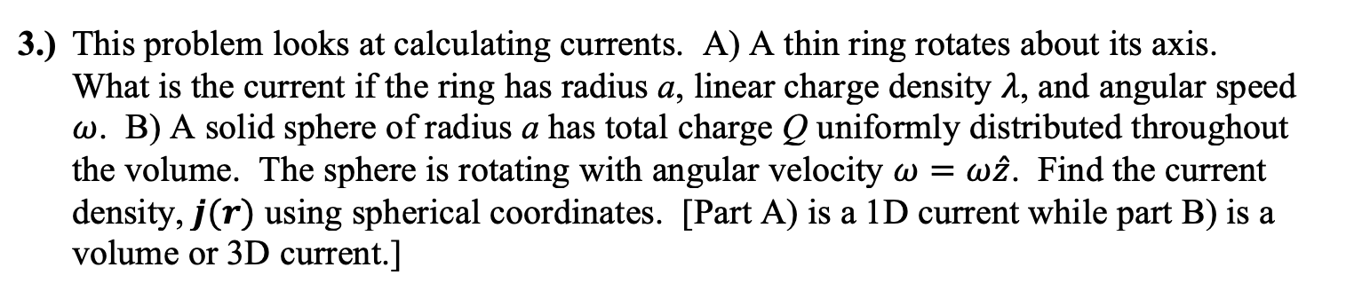 Solved 3.) This problem looks at calculating currents. A) A | Chegg.com
