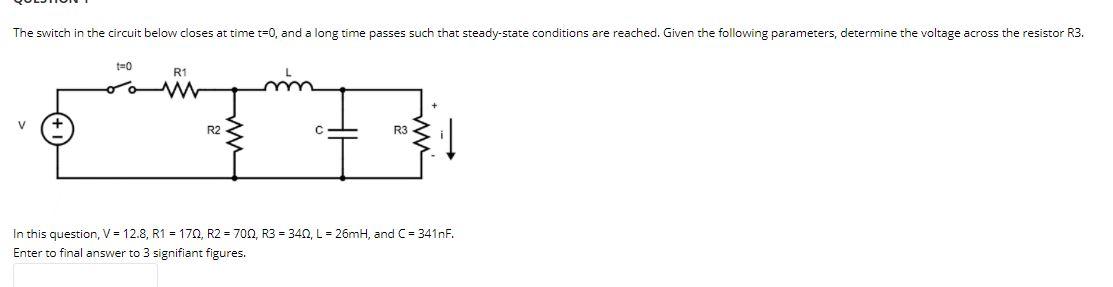 Solved QUESTION 7 You are given the following circuit. | Chegg.com