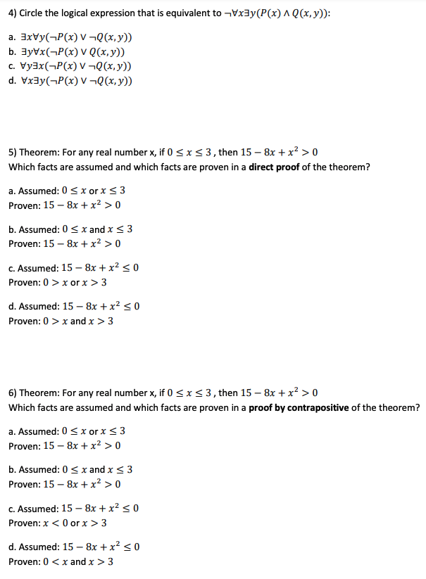 Solved Section 1: Multiple Choice (1 point each; you may | Chegg.com