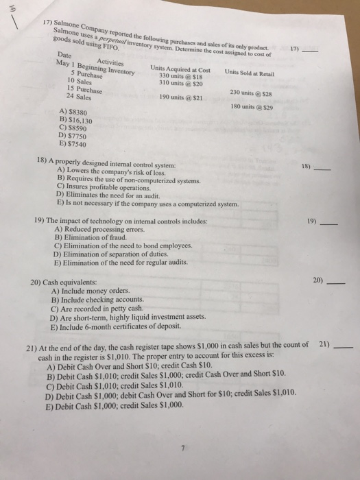 Solved 14) 14) Given The Following Information, Determine | Chegg.com