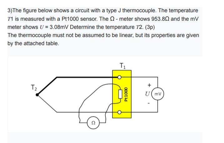 3)The figure below shows a circuit with a type J | Chegg.com