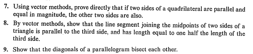 Solved Using vector methods, prove directly that if two | Chegg.com