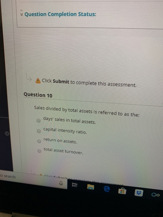 solved question completion status: assets decrease and... Solved Question Completion Status: Δ Click Submit to c | Chegg.com